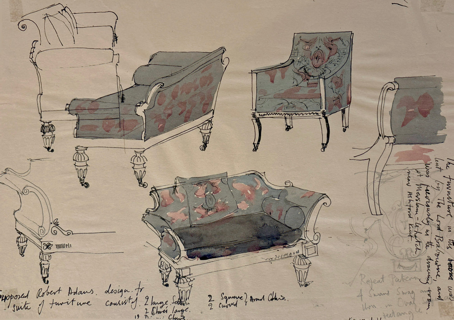 Robert Adams Suite of Furniture, Kenwood House