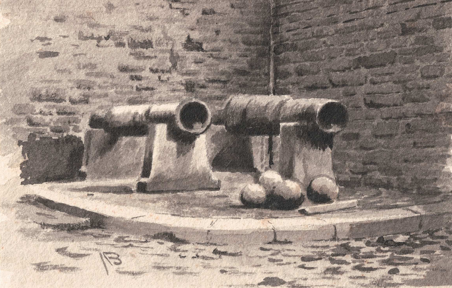 Cannons at Mont Saint Michel
