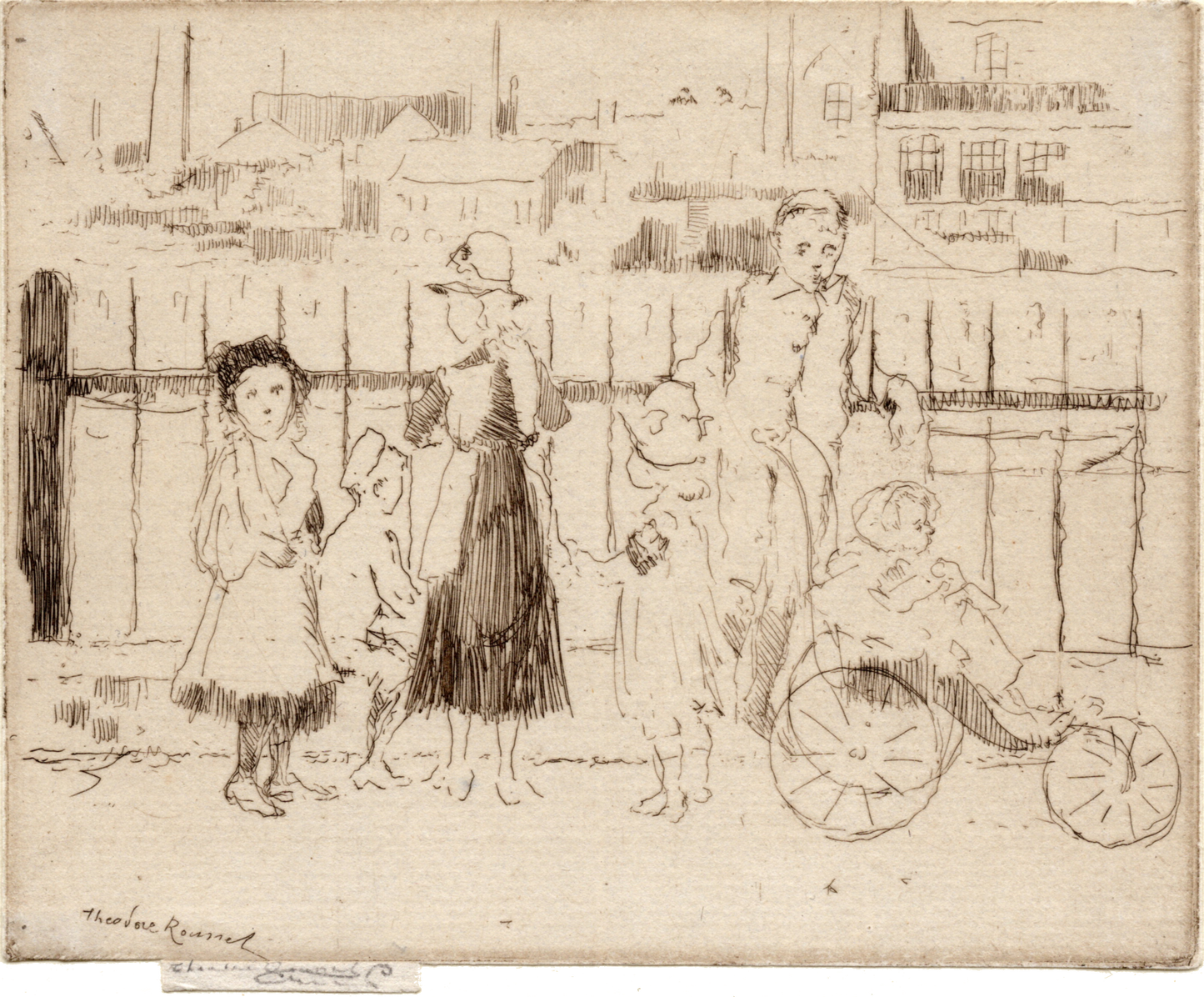 Events Over the Railings, Chelsea Embankment