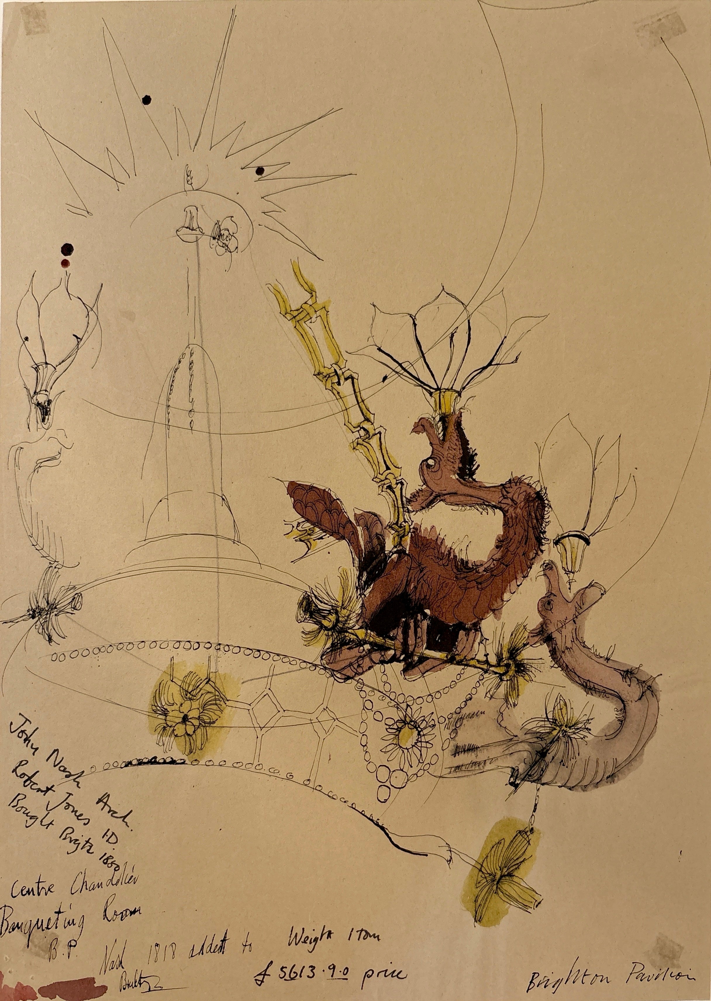 Bartram, Harold (1928-2022) - Central Chandelier (Banqueting Room, Brighton Pavilion), c. 1956