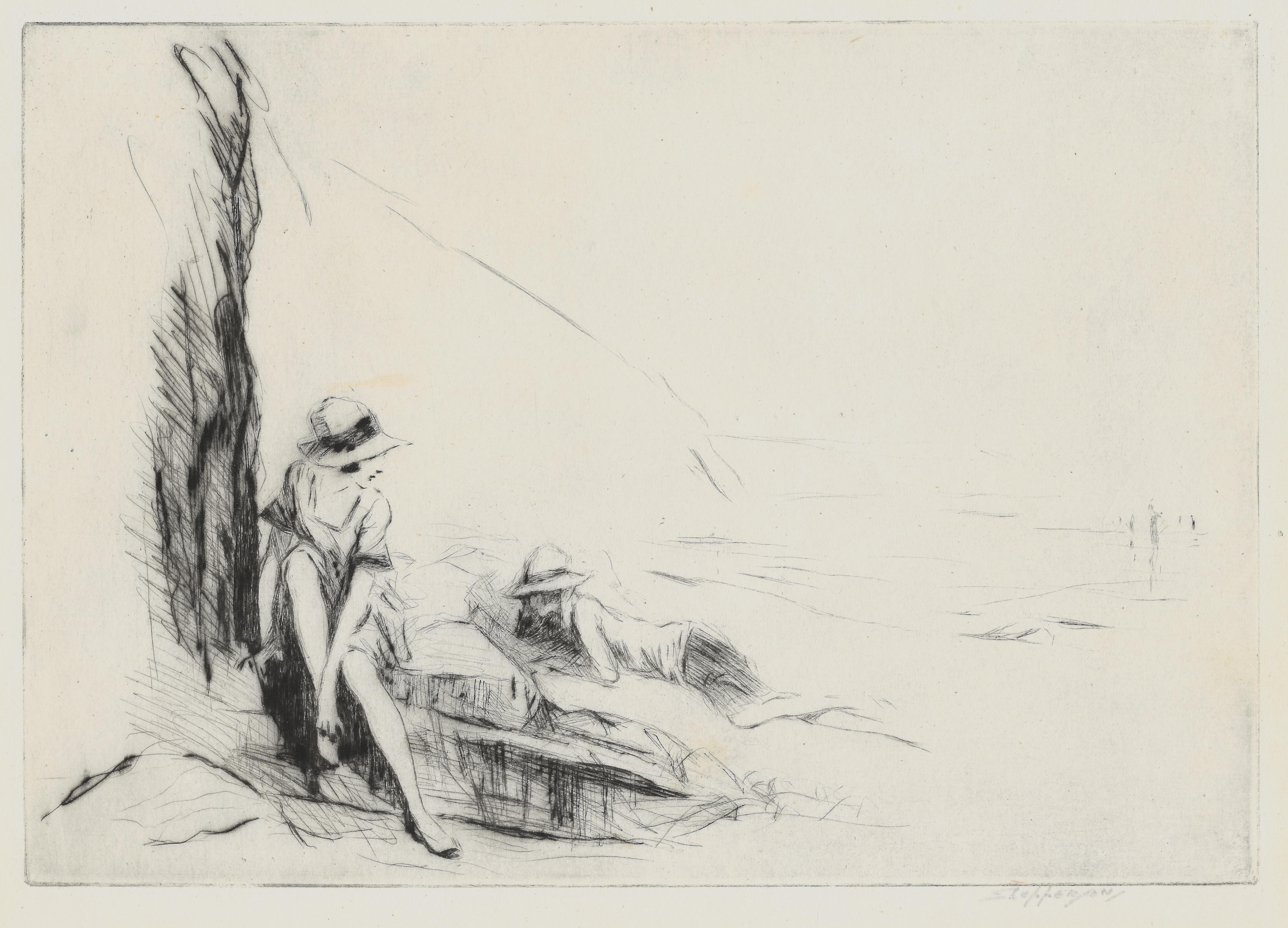 Unknown - Women at Lake, c. 1920