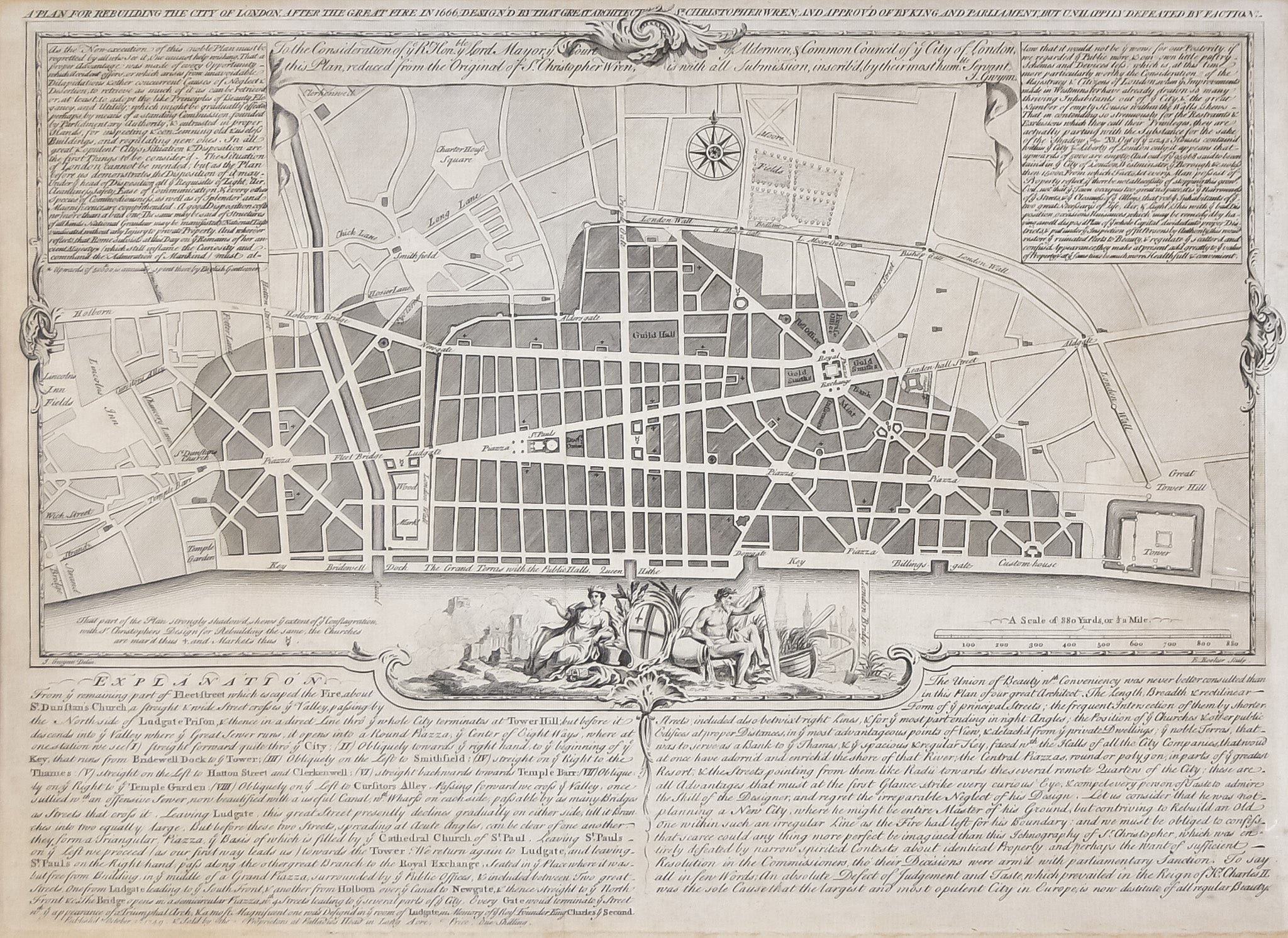 Christopher Wren’s Plan for Rebuilding the City of London