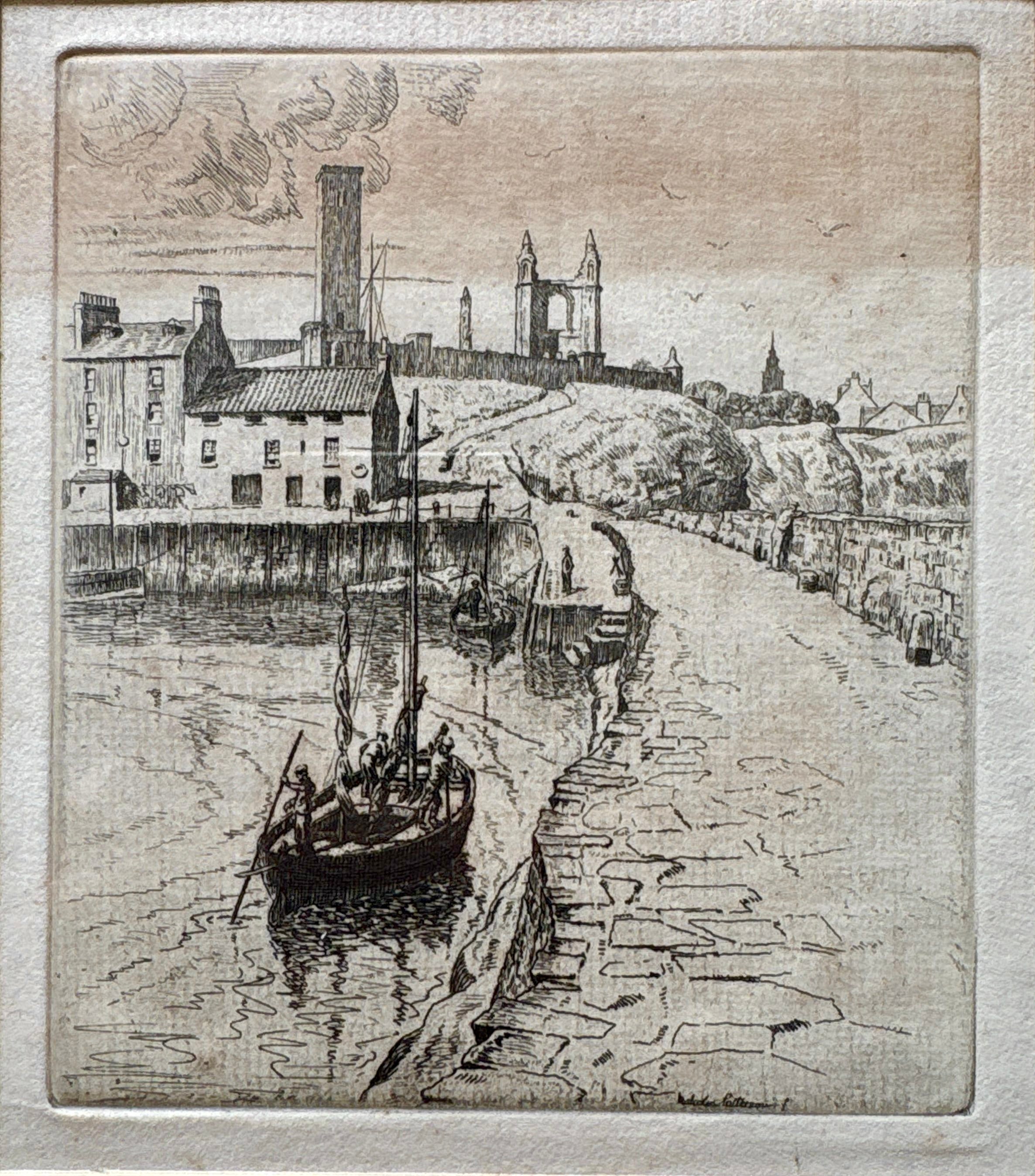 Patterson, Malcolm (1873-1941) - View From the Pier, St Andrews, c. 1910