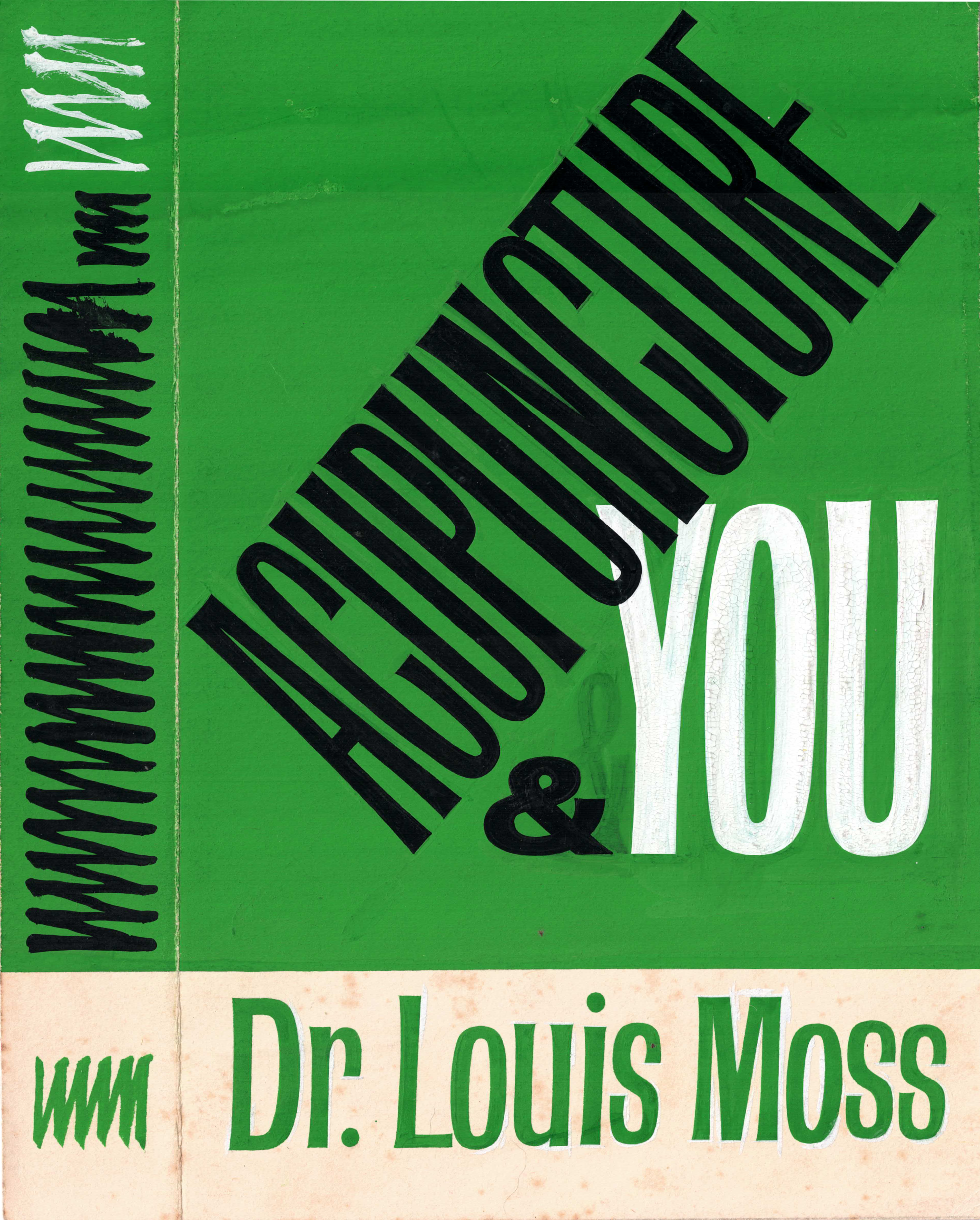 Green, Donald - Louis Moss' 'Acupuncture & You' Dust Jacket Design, c. 1962