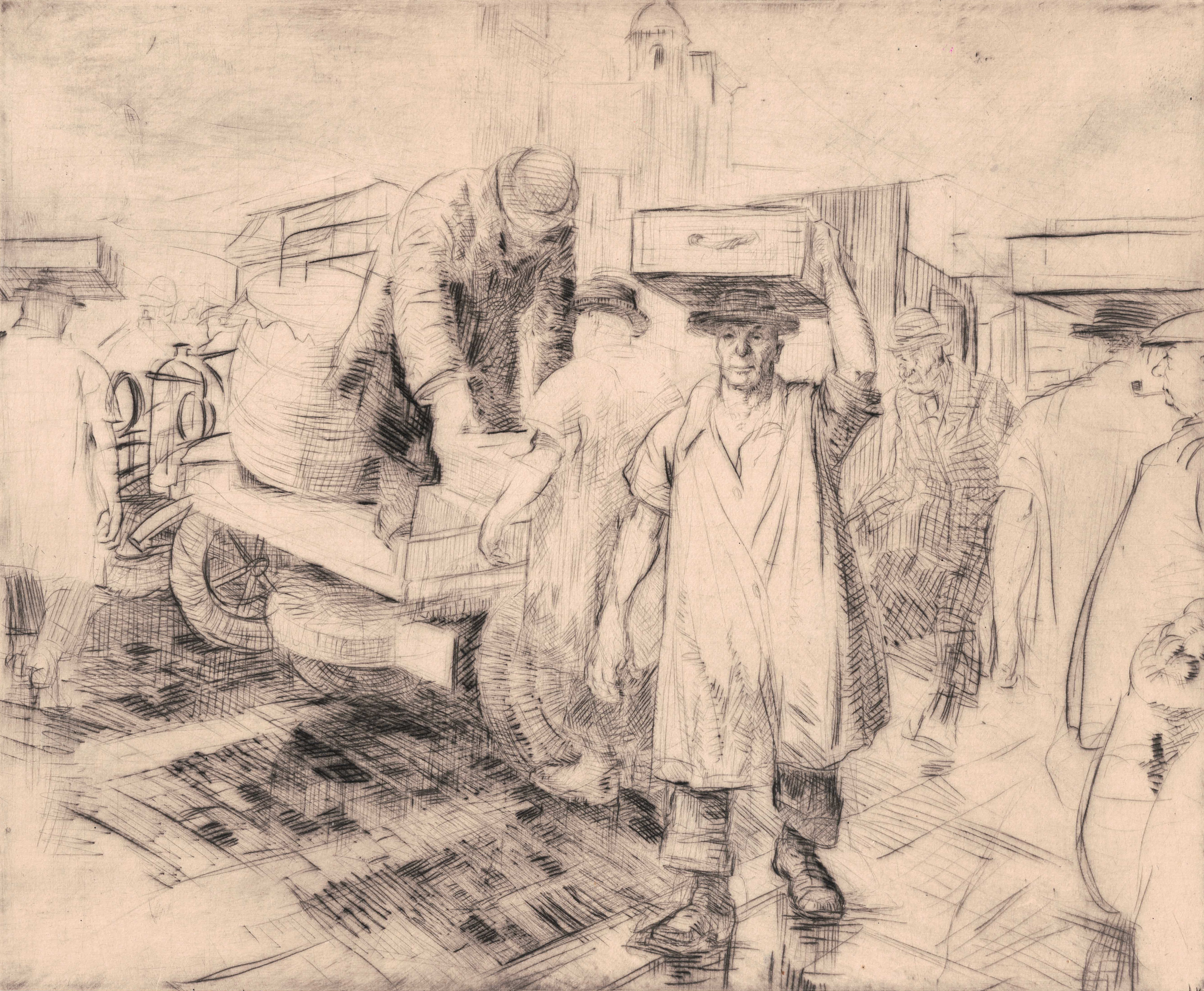 Batchelor, Roland (1889-1990) - Early Morning, Billingsgate, 1936.