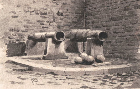 Canons at Mont Saint Michel