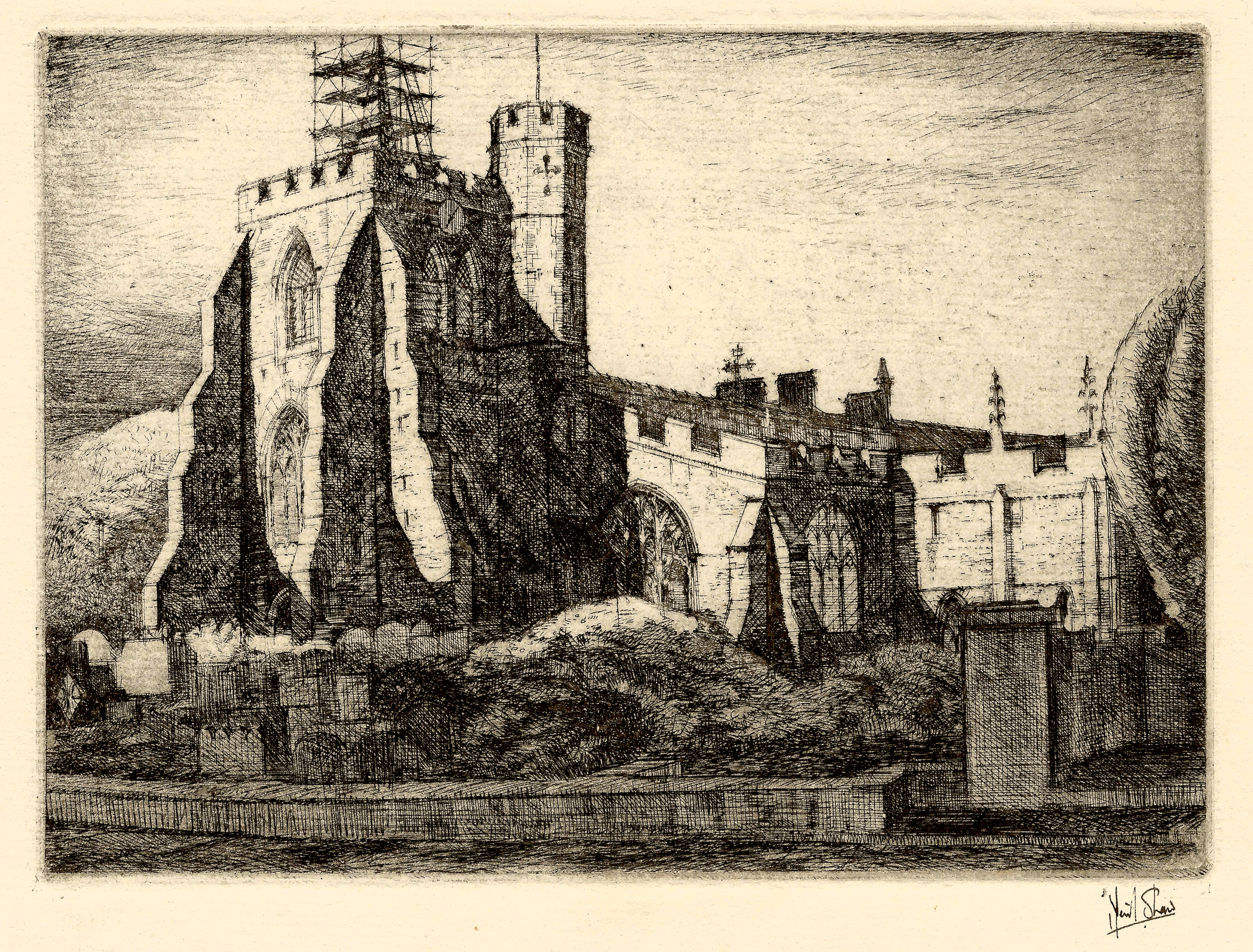 Shaw, Neil - Cathedral Construction, c. 1930
