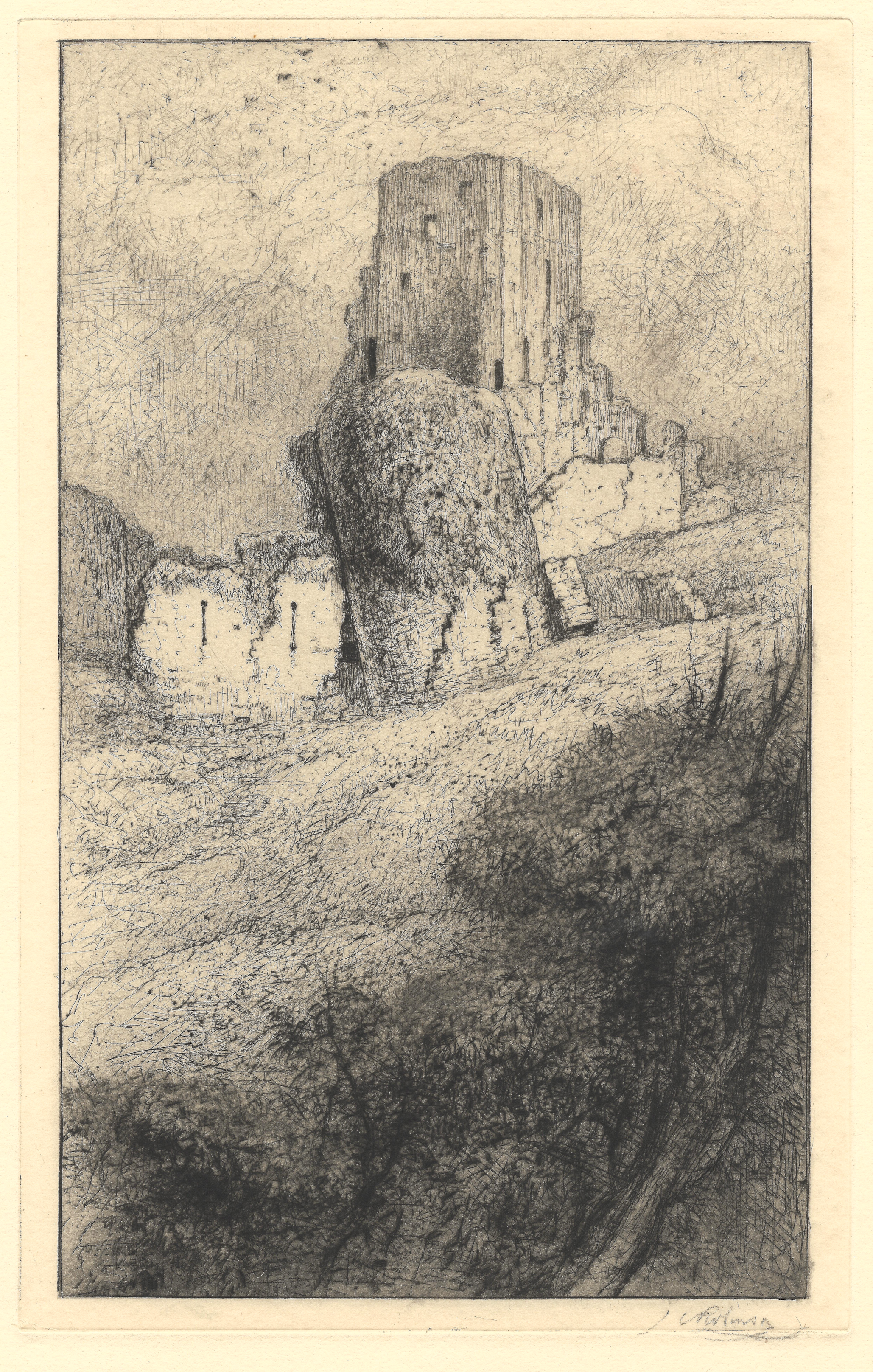 Robinson, John Charles (1824-1913) - Corfe Castle, c. 1890