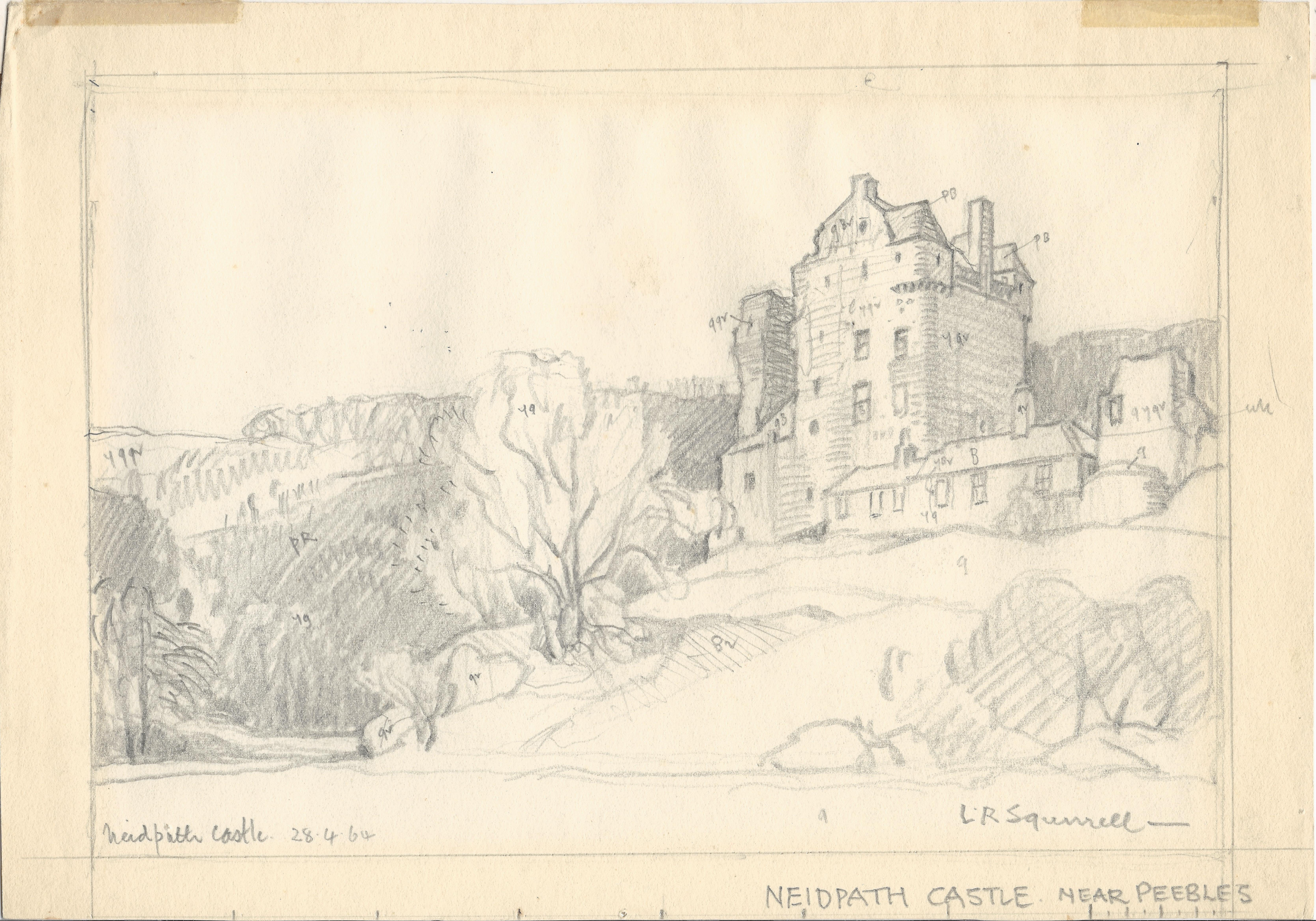 Squirrel, Leonard (1893-1979) - Neidpath Castle, 1964