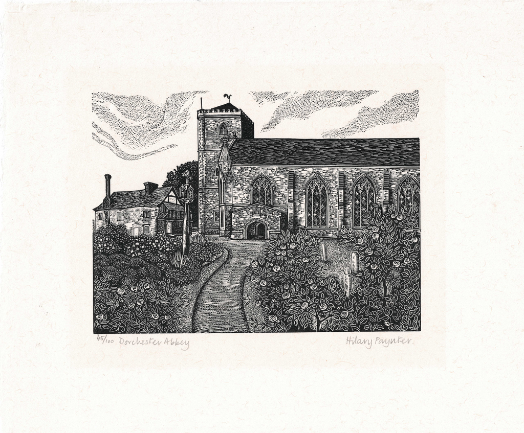 Paynter, Hilary (b. 1943) - Dorchester Abbey, c. 1975