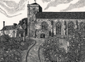 Paynter, Hilary (b. 1943) - Dorchester Abbey, c. 1975