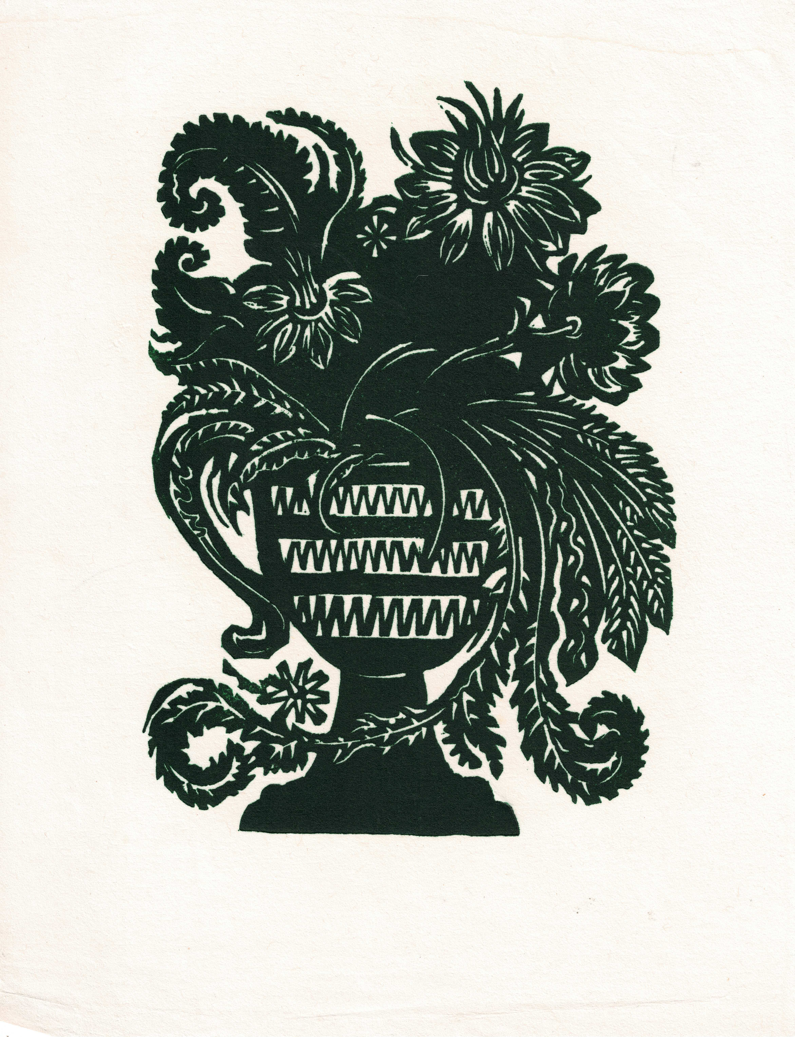 Unknown - Flowers Within Vase, c. 1930