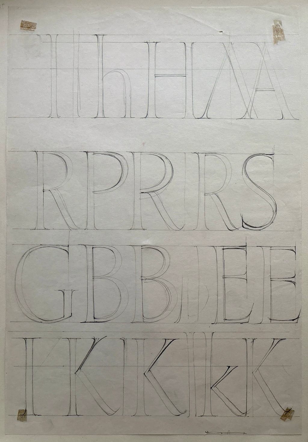 Bartram, Harold (1928-2022) - Font Designs, c. 1956