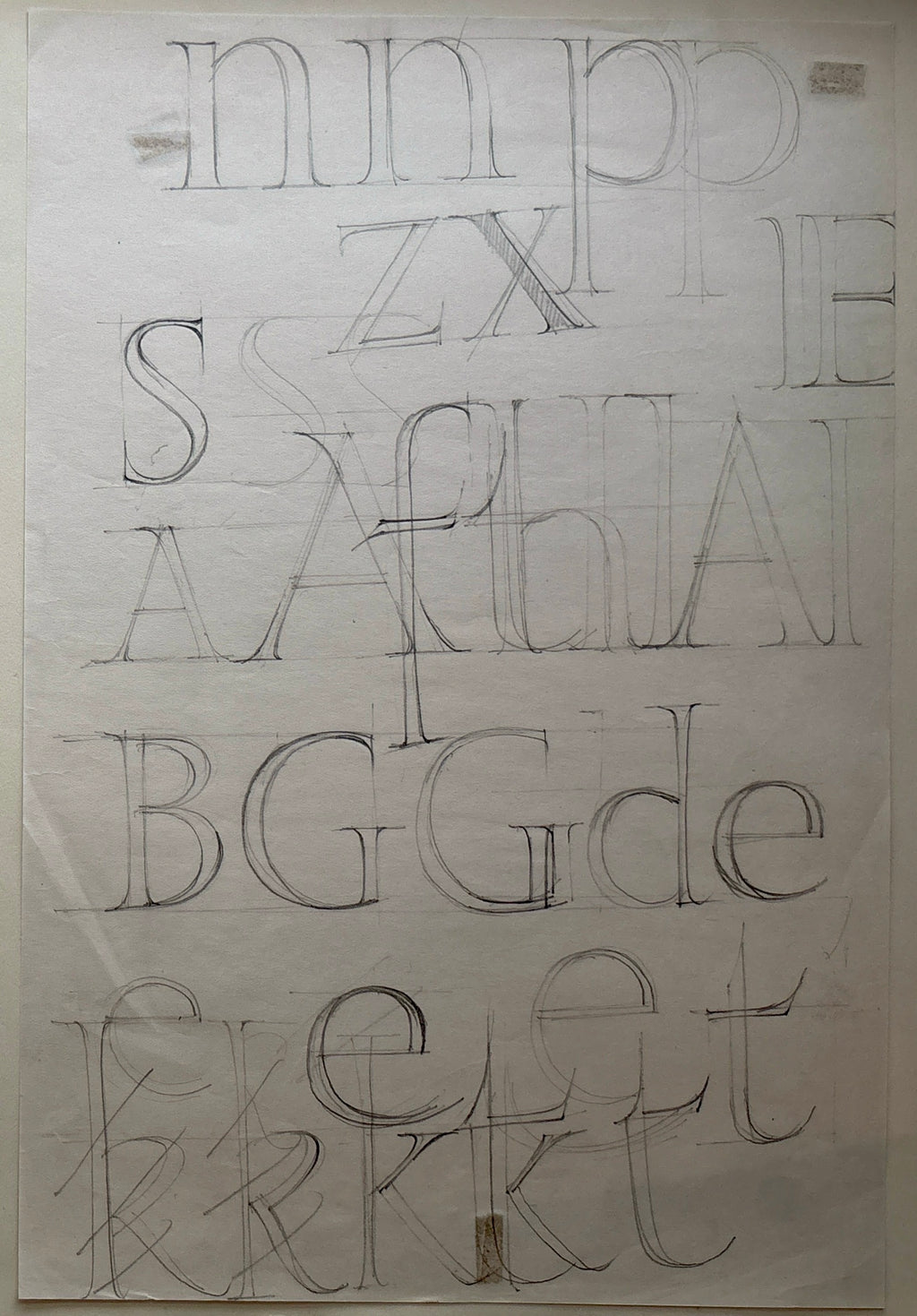 Bartram, Harold (1928-2022) - Font Designs, c. 1956