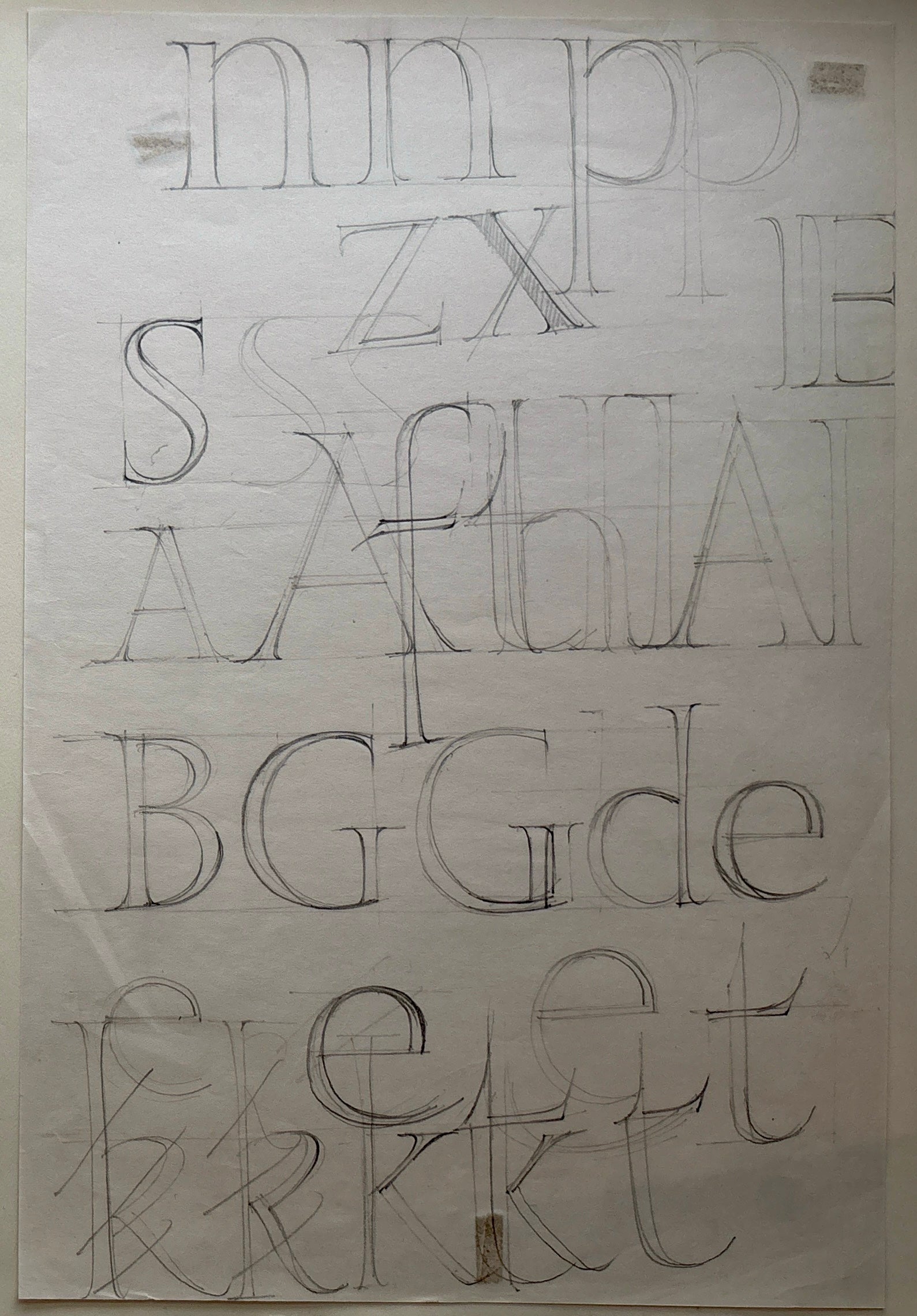 Bartram, Harold (1928-2022) - Font Designs, c. 1956