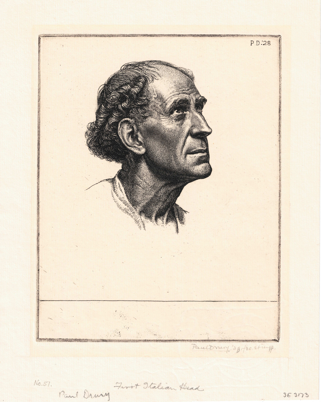 Drury, Paul (1903 - 1987) - Italian Head, 1928
