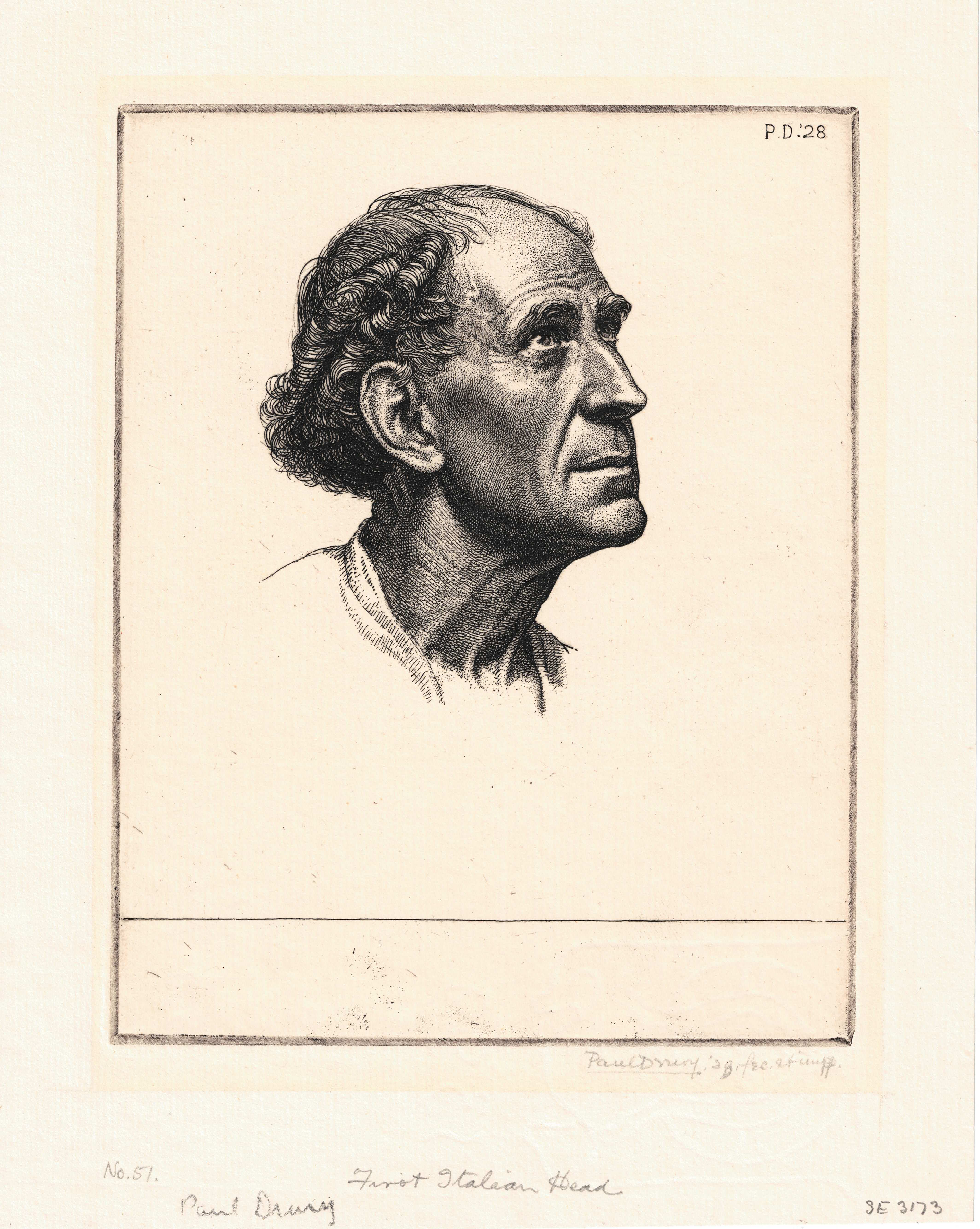 Drury, Paul (1903 - 1987) - Italian Head, 1928