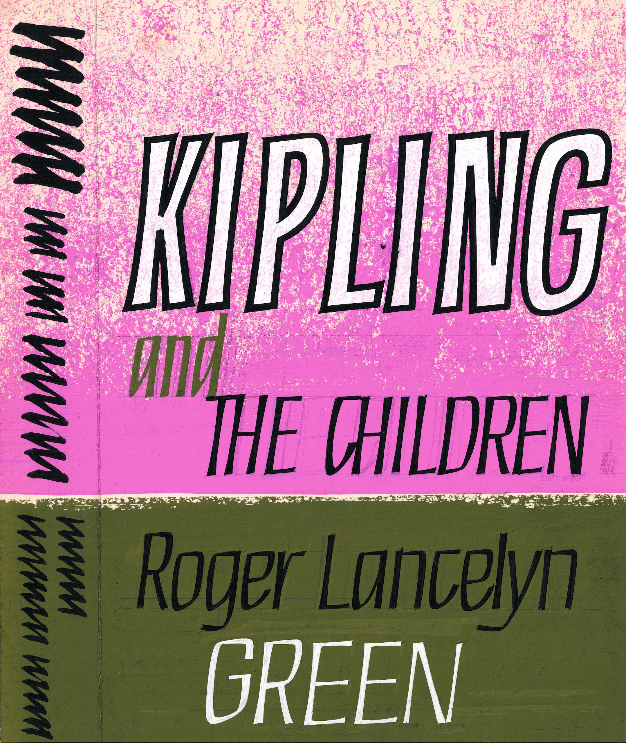 Green, Donald - Roger Lancelyn's 'Kipling and the Children' Dust Jacket Design, c. 1962