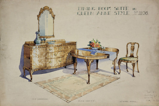 Maple & Co - Dining Room Suite in Queen Anne Style Design