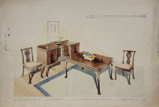 Maple & Co - Chippendale Mahogany Dining Room Design