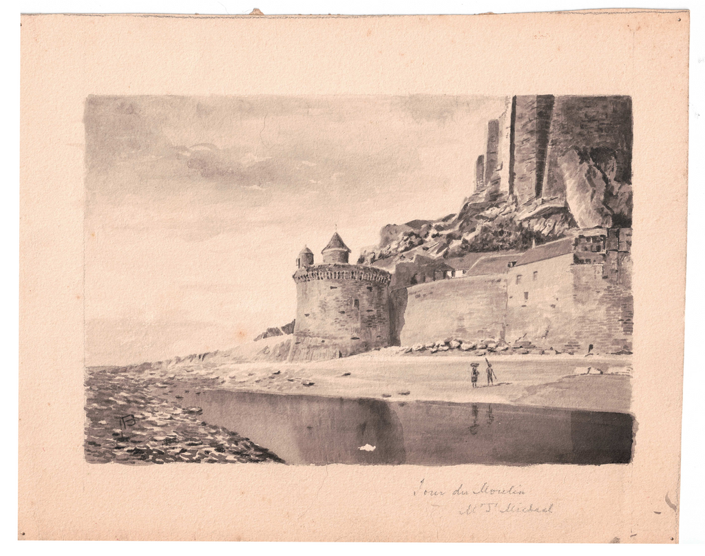 Blackwood, Alexander - Mill Tower at Mont Saint Michel, c. 1900