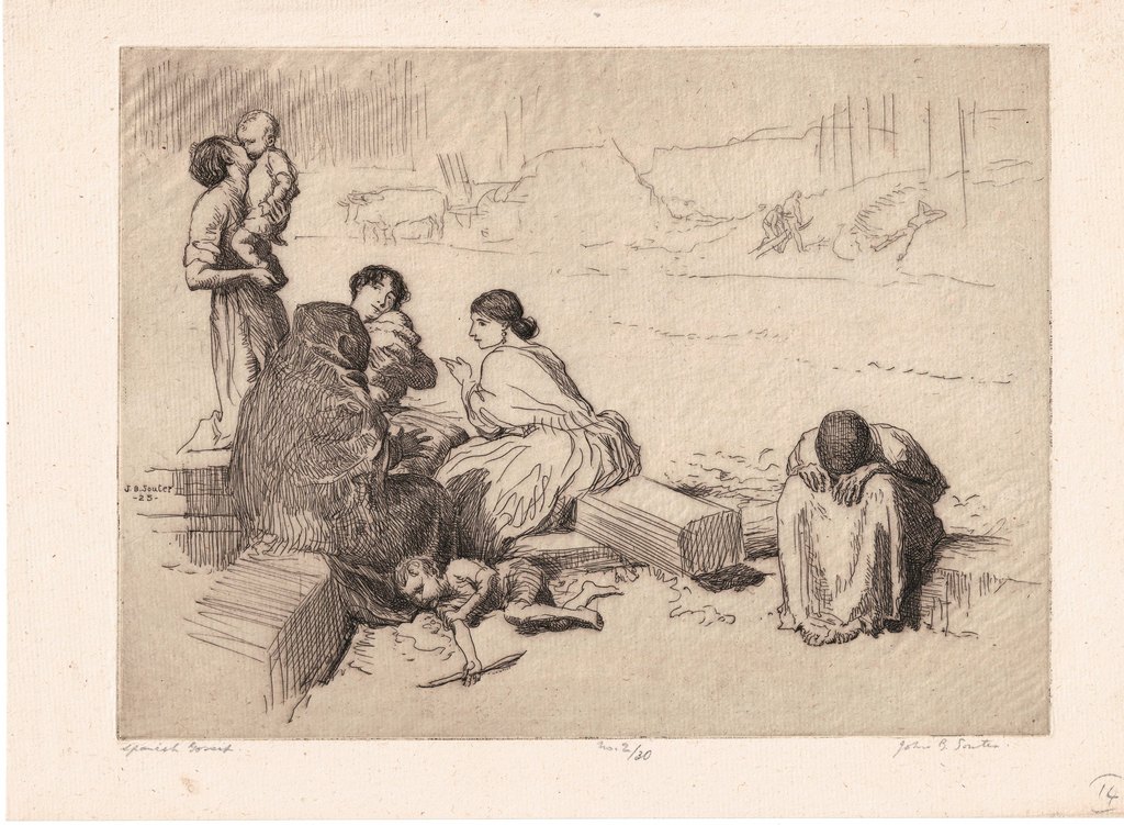 Souter, John Bulloch (1890-1972) - Spanish Gossip, c. 1925