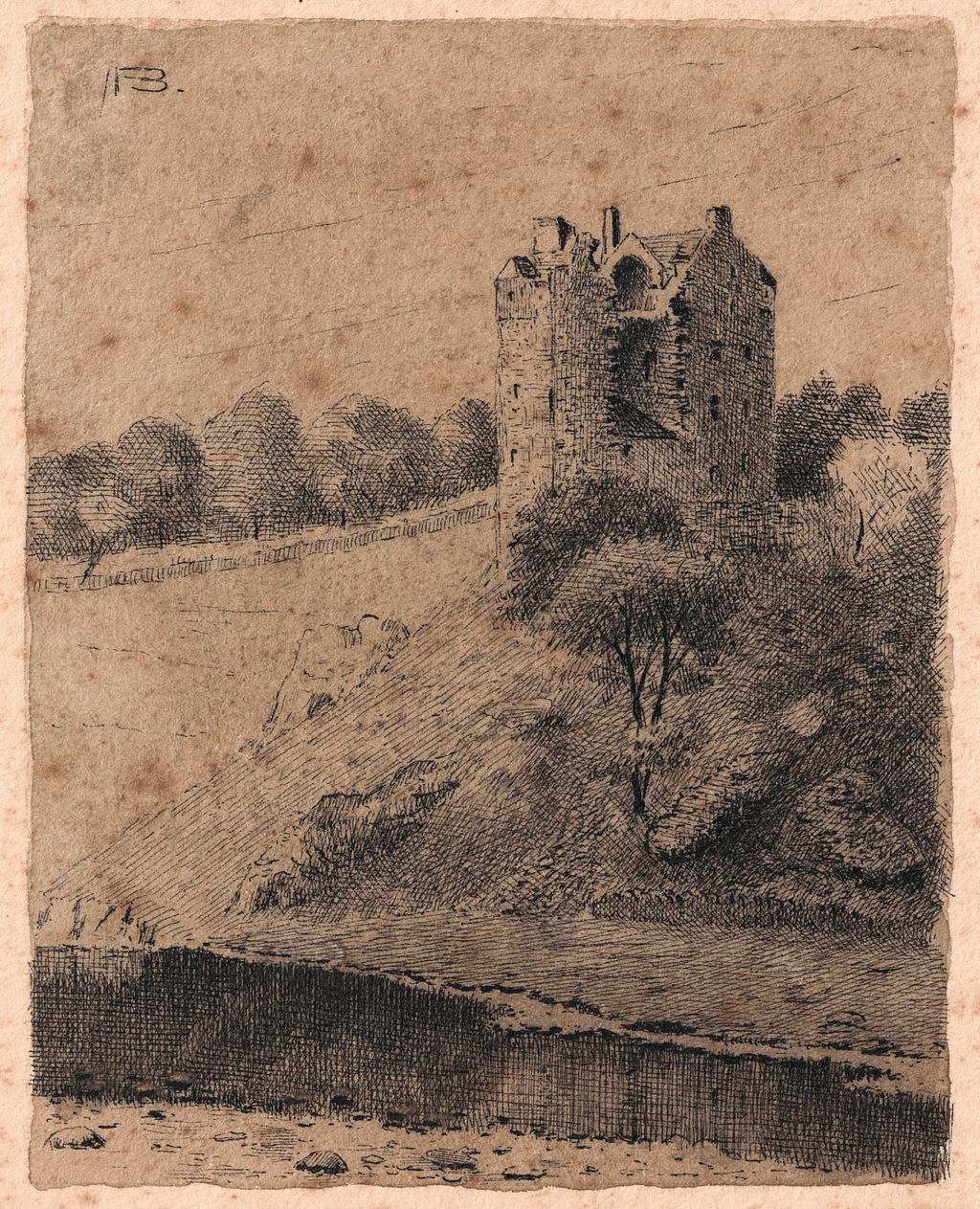 Blackwood, Alexander (1873-1953) - Neidpath Castle, c. 1900