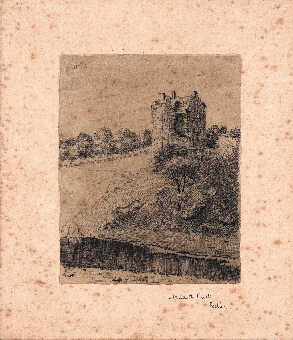 Blackwood, Alexander (1873-1953) - Neidpath Castle, c. 1900