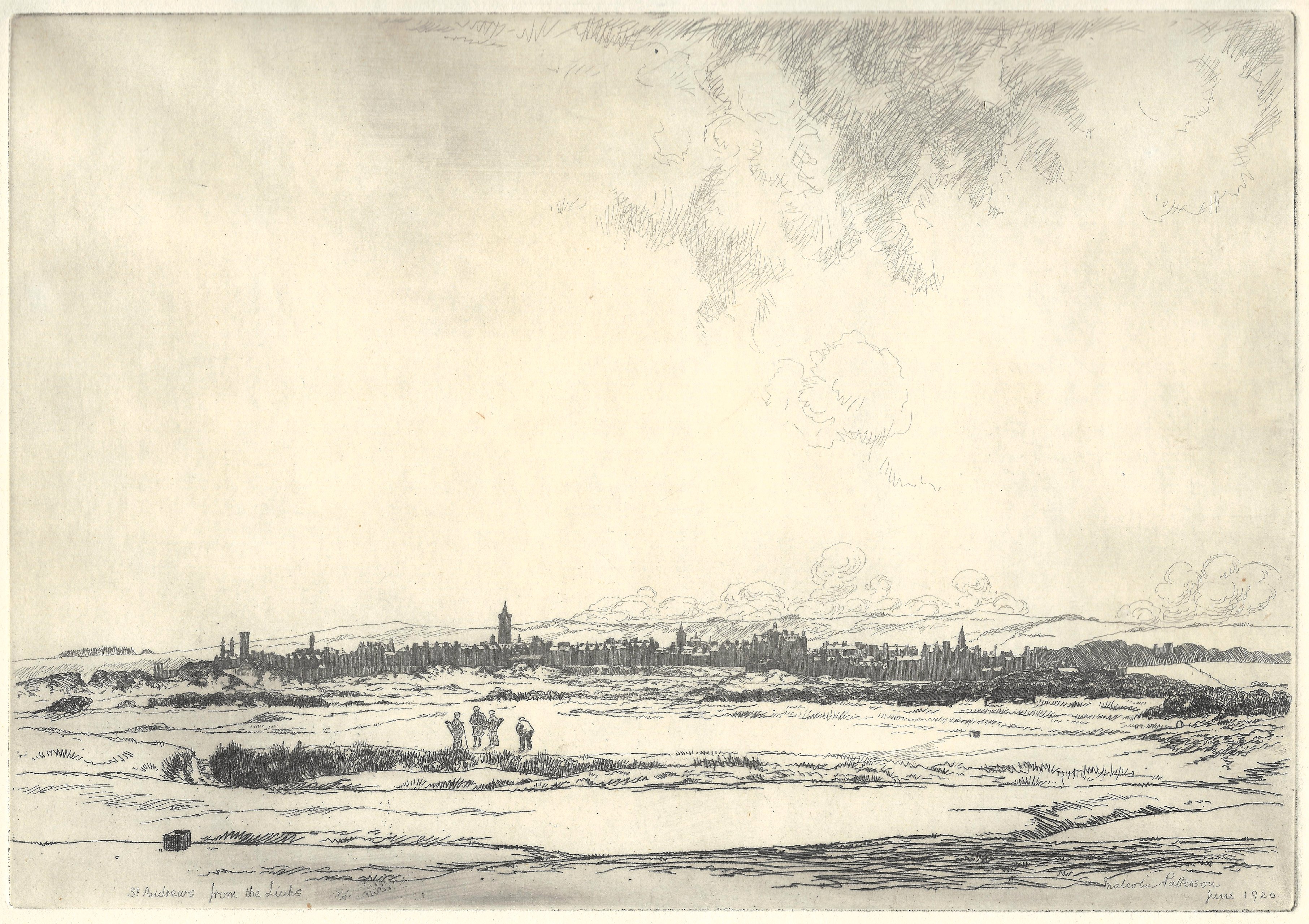 Patterson, Malcolm (1873-1941) - St Andrews From the Links, 1920