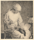 Souter, John Bulloch (1890-1972) - Pheasant Plucking, c. 1925