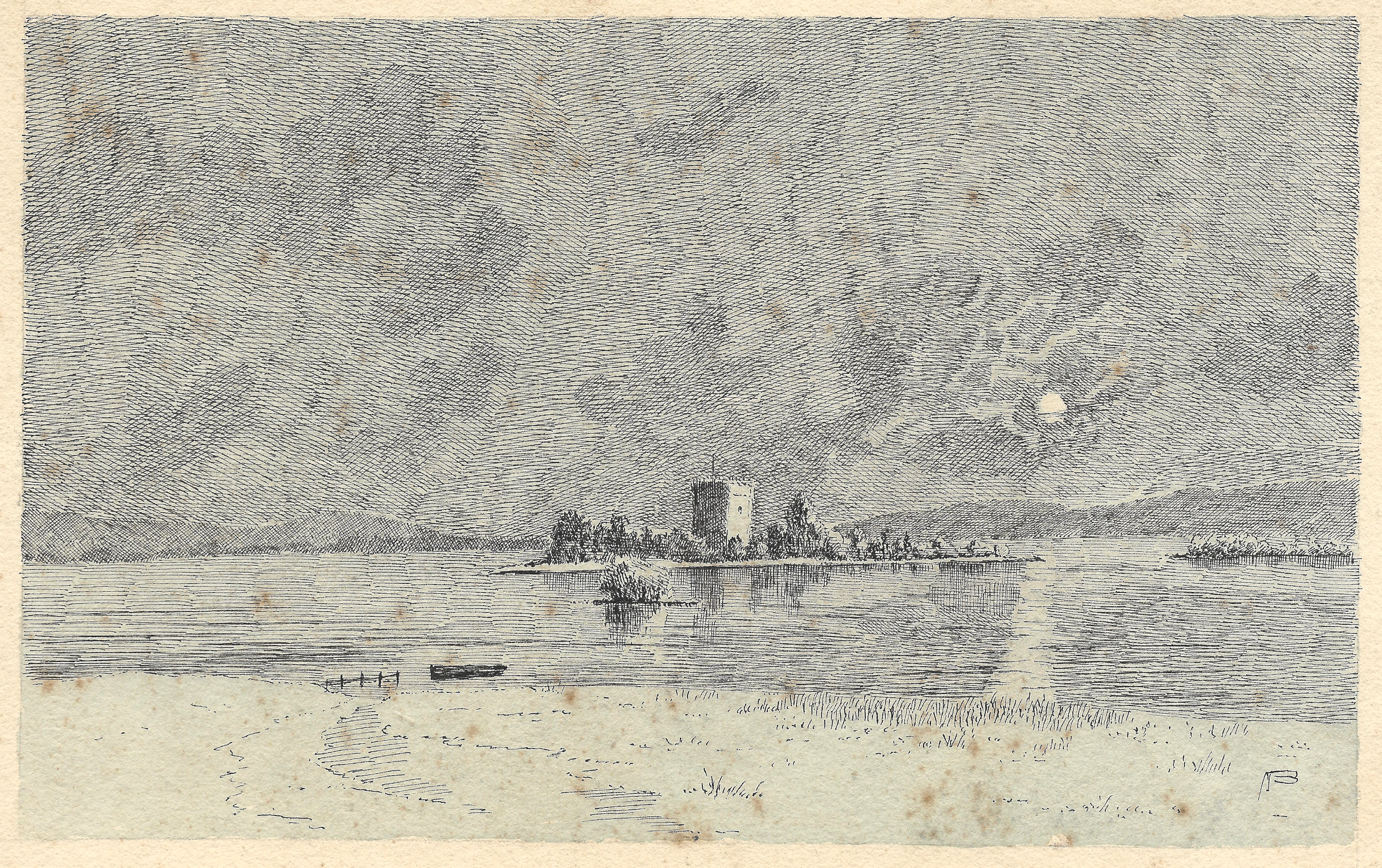 Blackwood, Alexander (1873-1953) - Loch Leven Castle, c. 1910