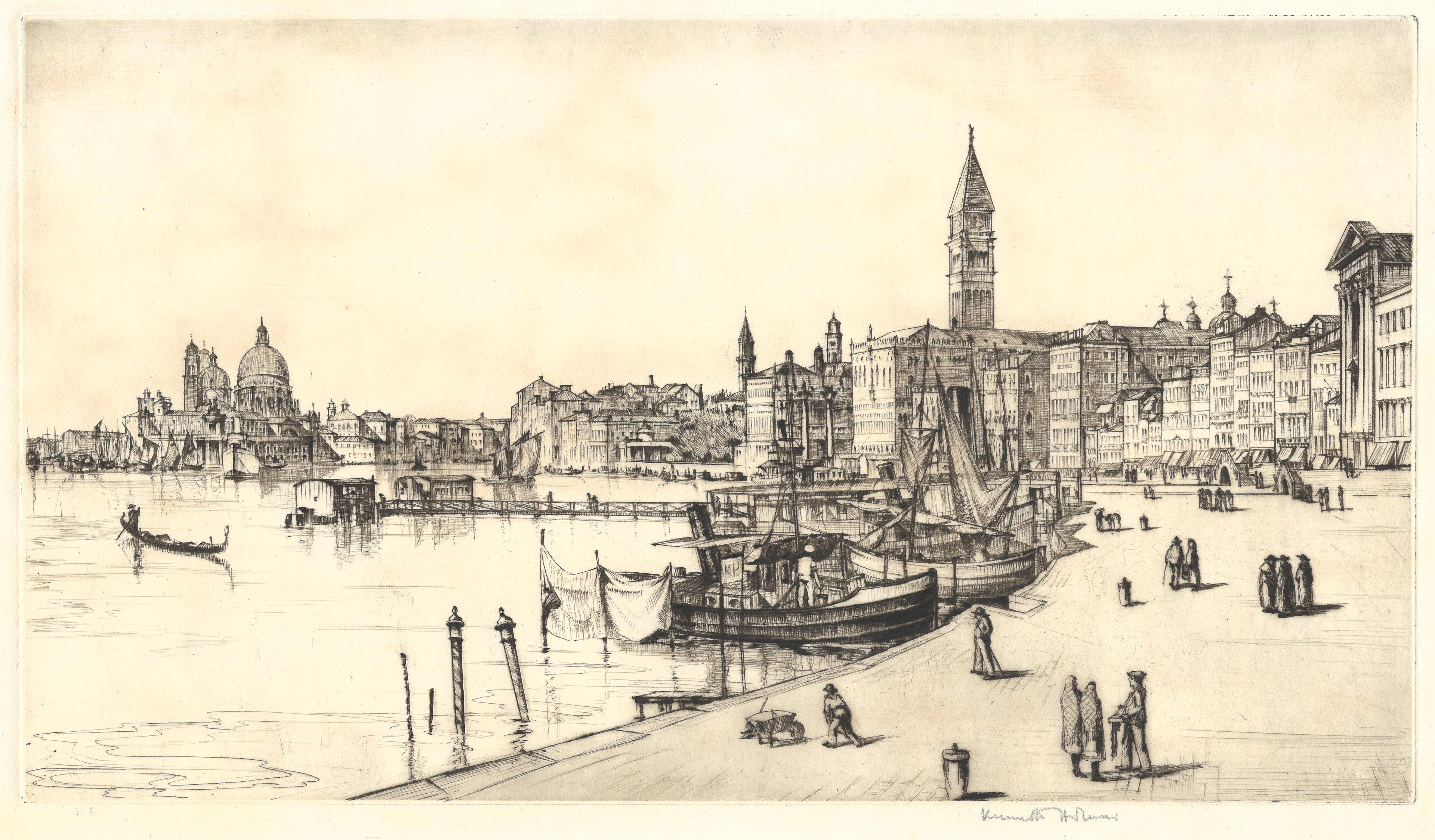 Holmes, Kenneth (1902–1994) - Riva degli Schiavoni, Venice