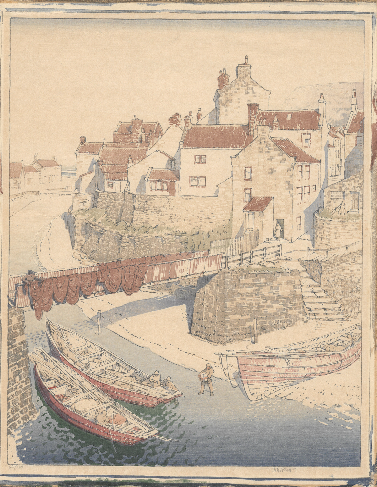 Platt, John Edgar (1886-1967) - Staithes, Yorkshire, 1927
