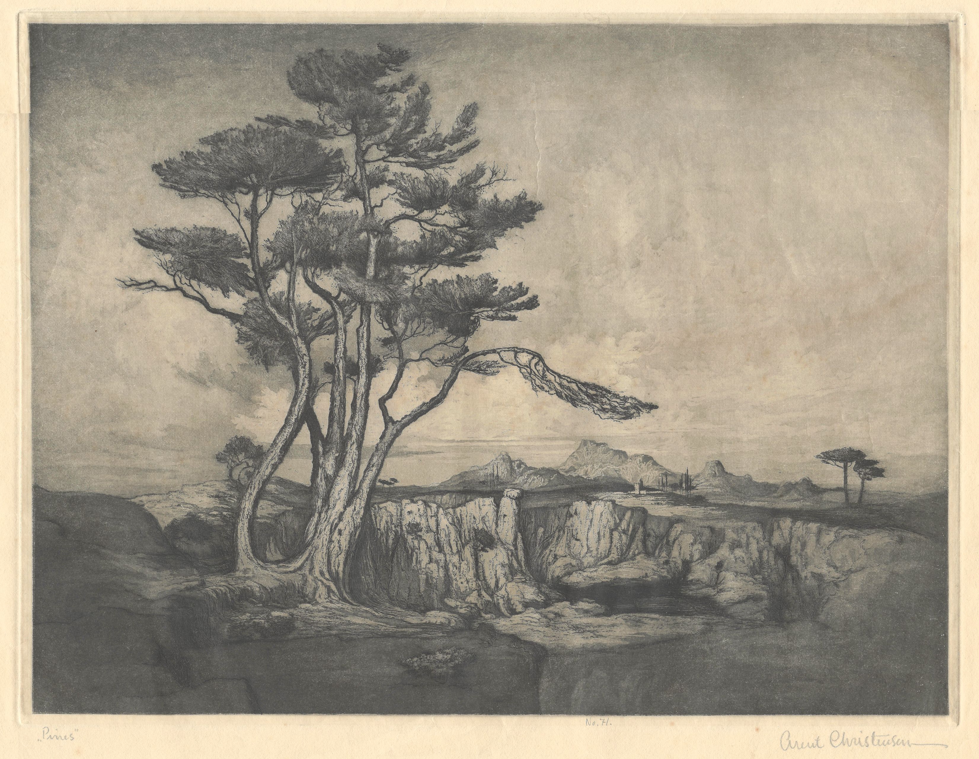 Christensen, Arent Lauritz (1894-1981) - Pines, c. 1920