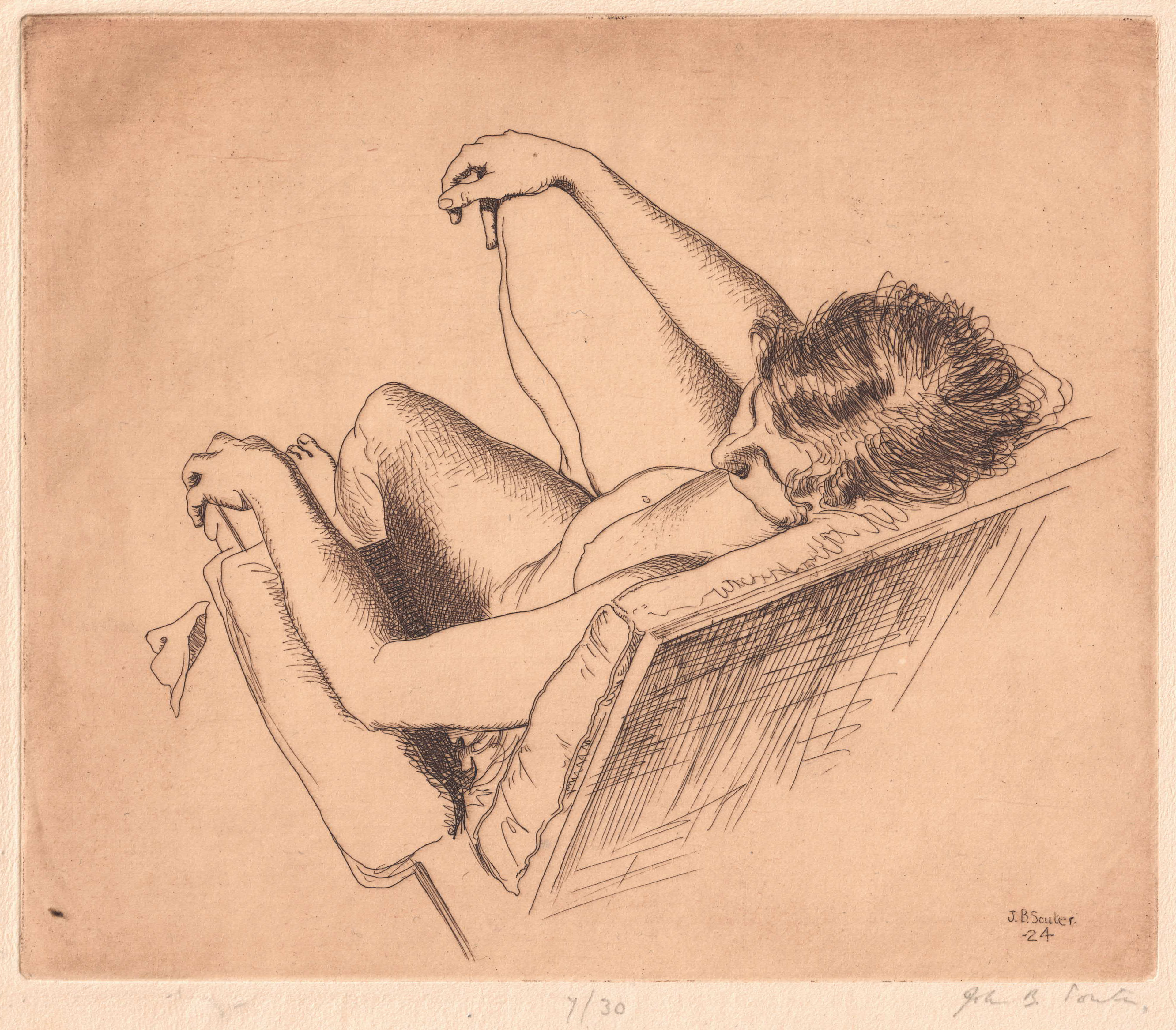 Souter, John Bulloch (1890-1972) - Model Resting, 1924