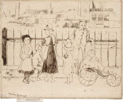 Events Over the Railings, Chelsea Embankment
