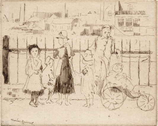 Events Over the Railings, Chelsea Embankment