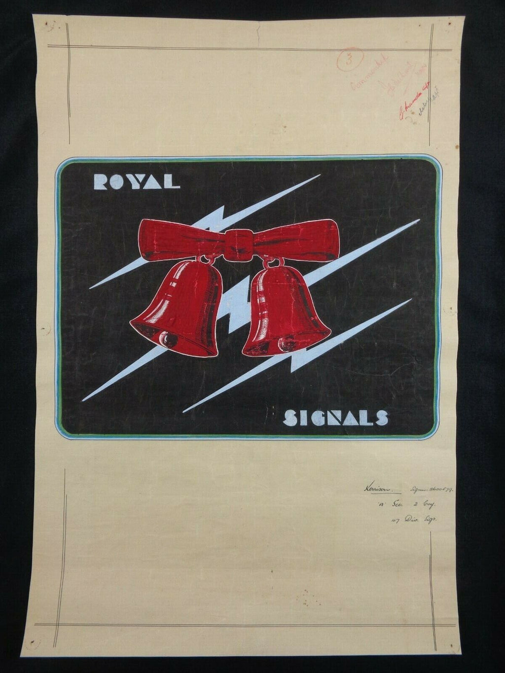 Unknown - Royal Signals 47th (London) Division Flash Design, c. 1939 - 1945