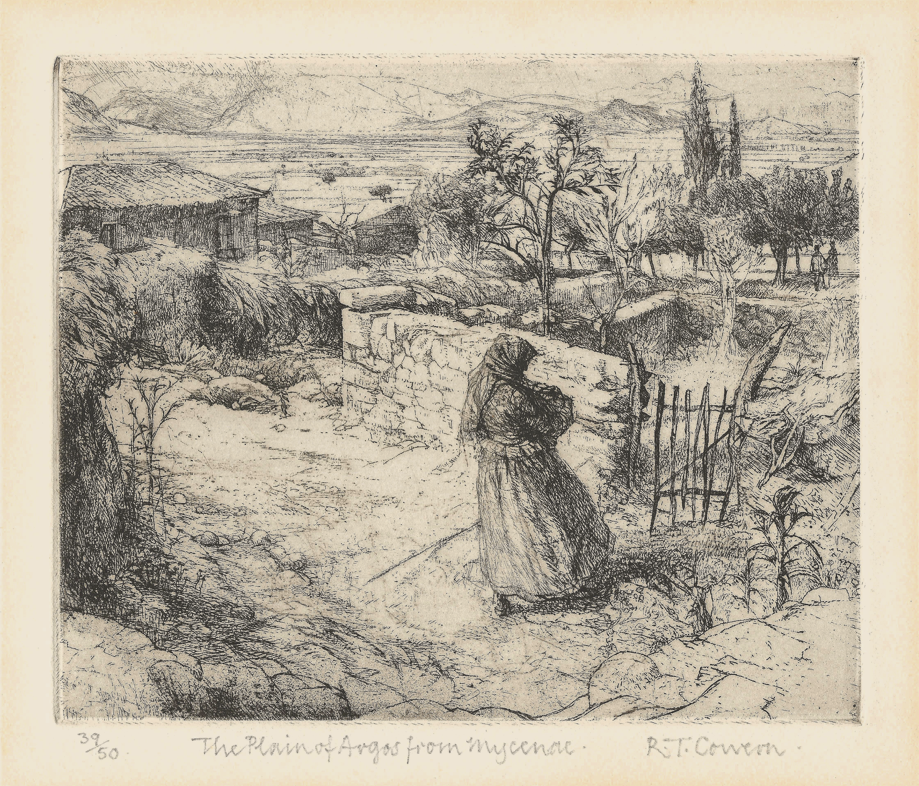 Cowen, R. T. - The Plain of Argos from Mycenae, c. 1920