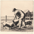 Jennings, Majorie (1905-1996) - The Trough, c. 1925