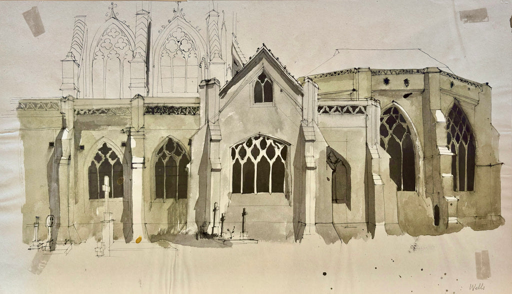 Bartram, Harold (1928 - 2022) - Wells Cathedral (South Apse), c. 1955.
