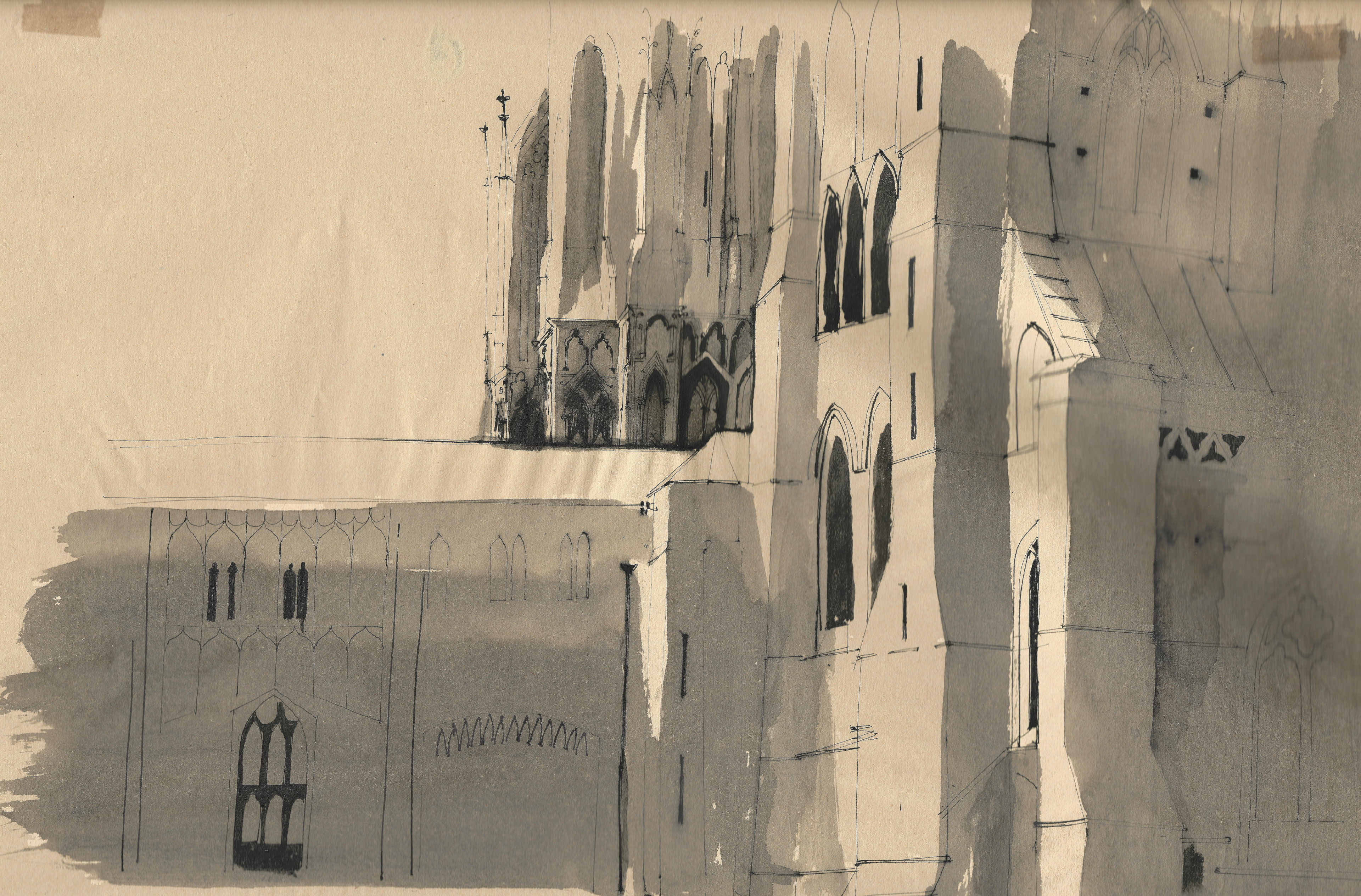 Bartram, Harold (1928-2022) - Wells Cathedral, c. 1956