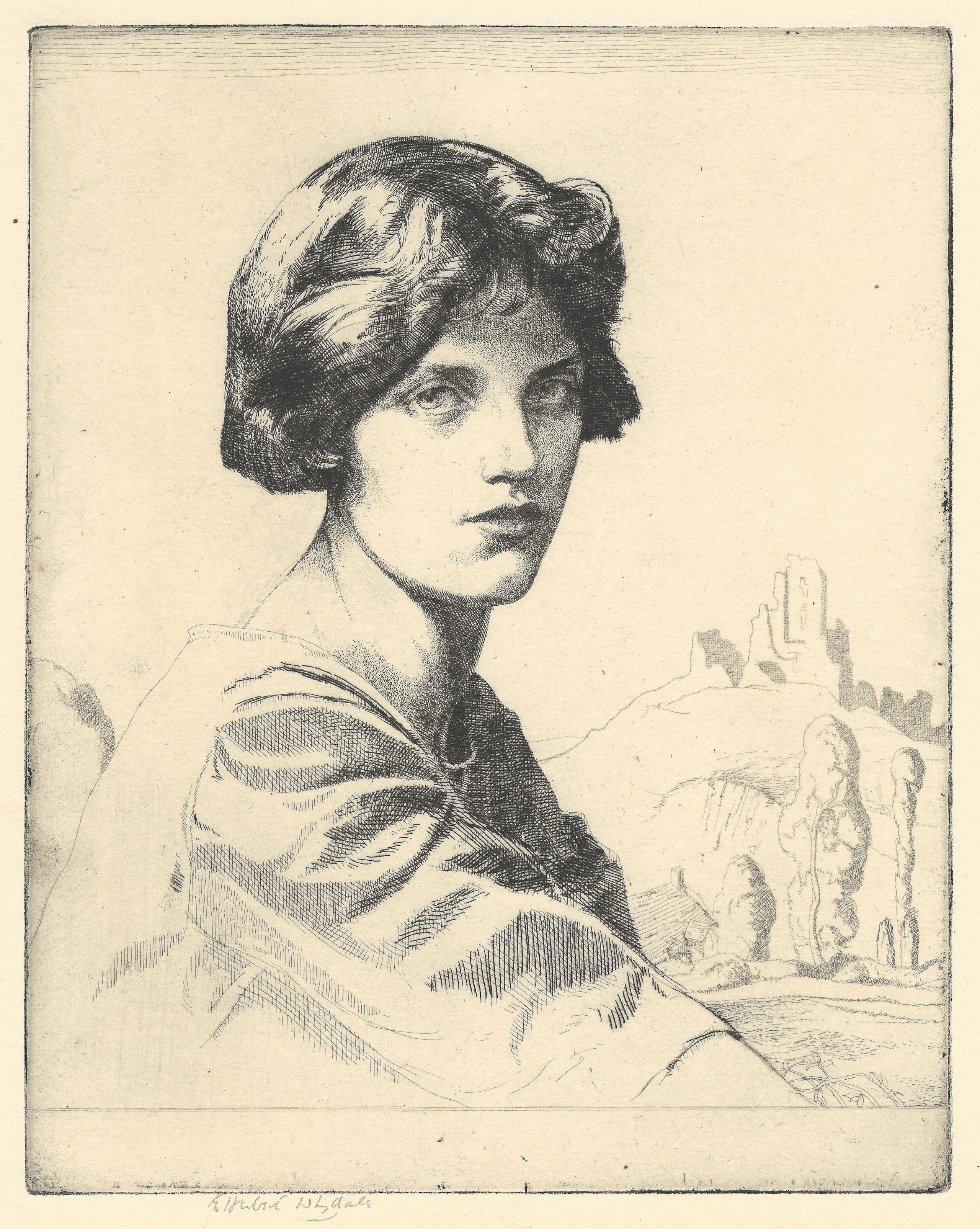 Whydale, Ernest Herbert (1886-1949) - Head of a Girl, c. 1920