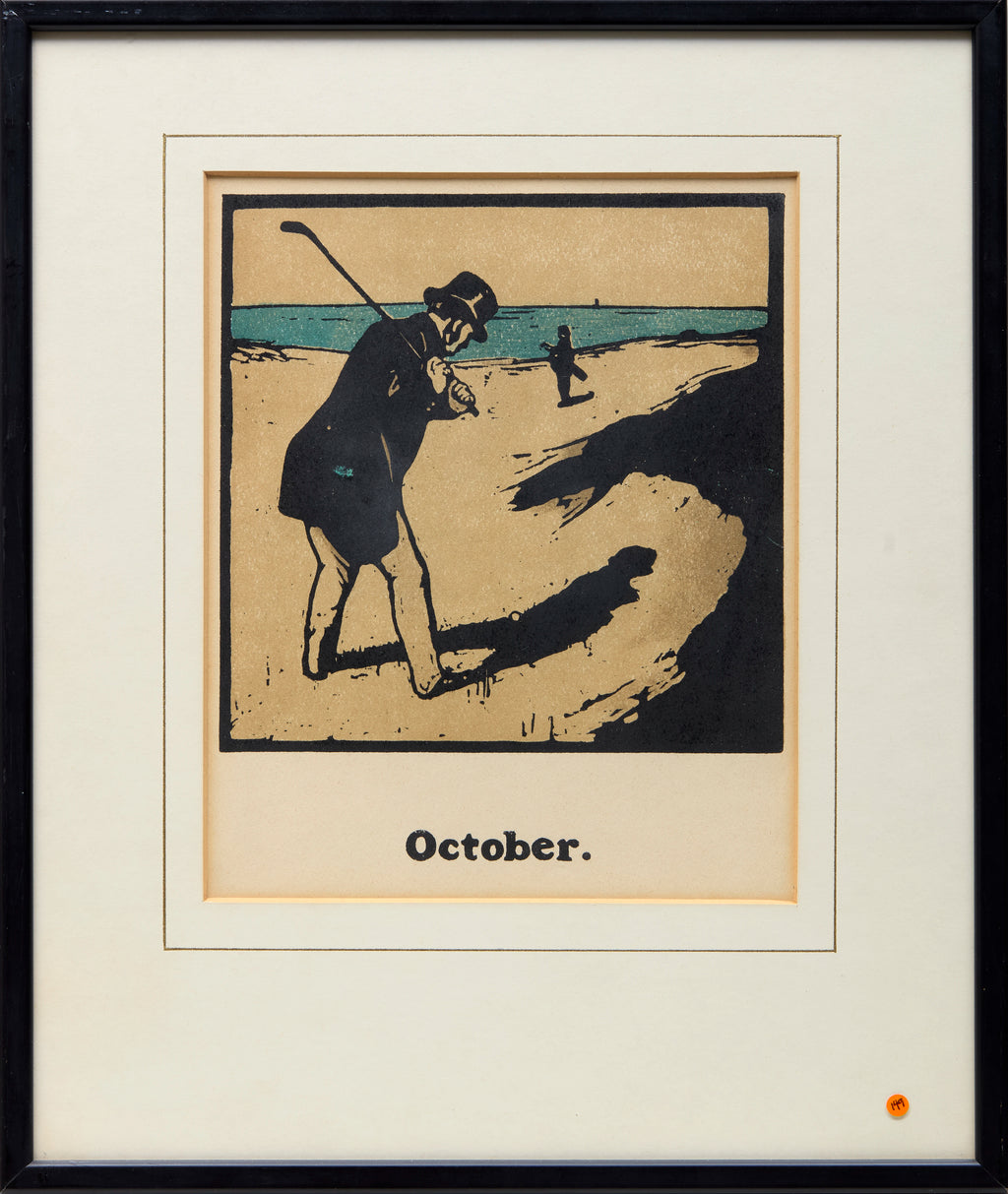 Nicholson, Sir William (1872-1949) - October - Golf, 1898.