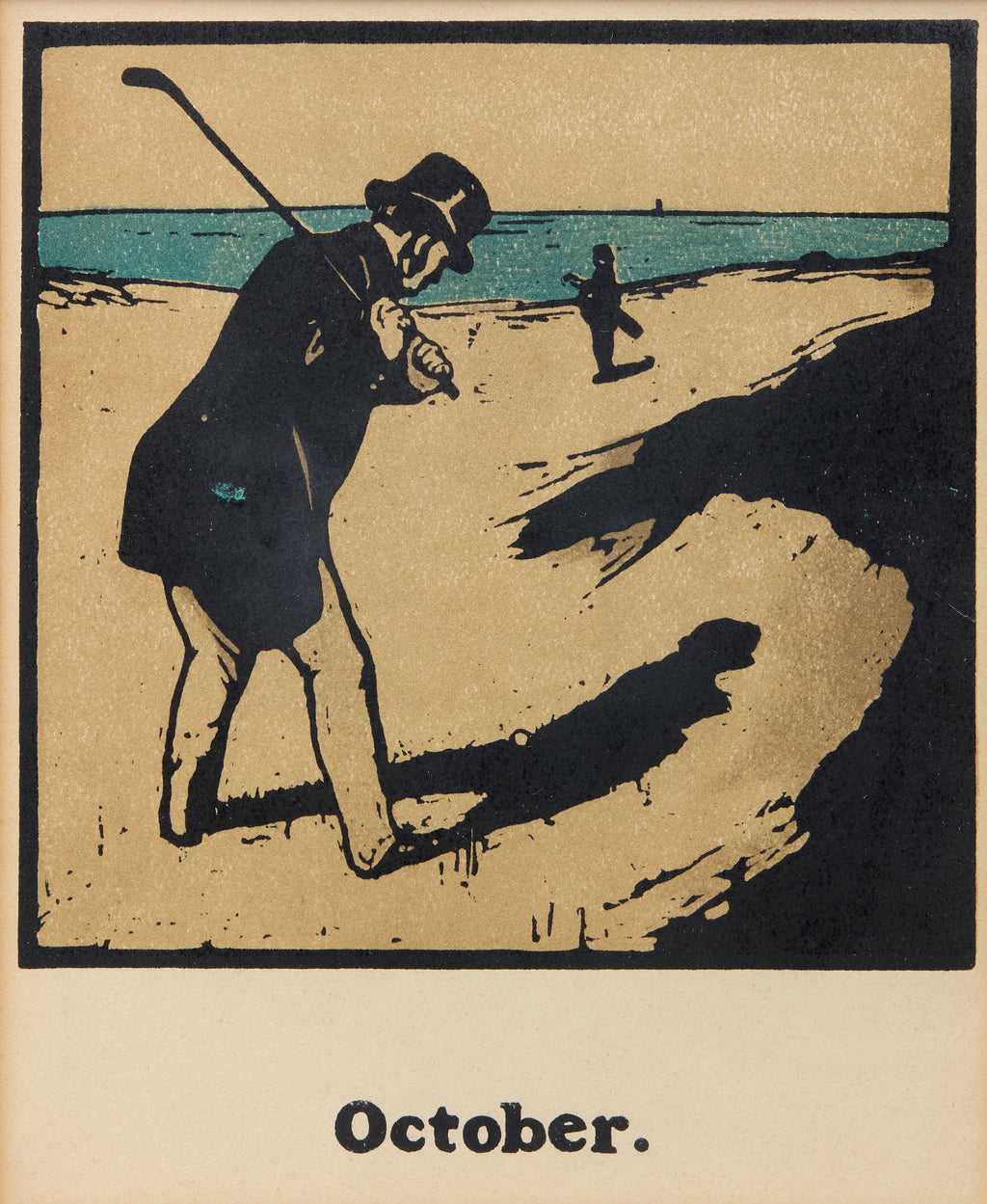 Nicholson, Sir William (1872-1949) - October - Golf, 1898.