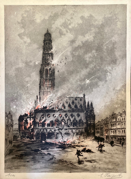 The Shelling of the Hôtel de Ville, Arras