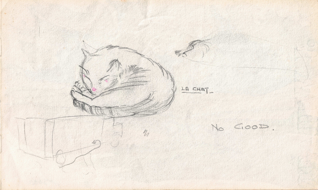 Holt, Michael - The Thicket (with sketch of cat on verso), c. 1951